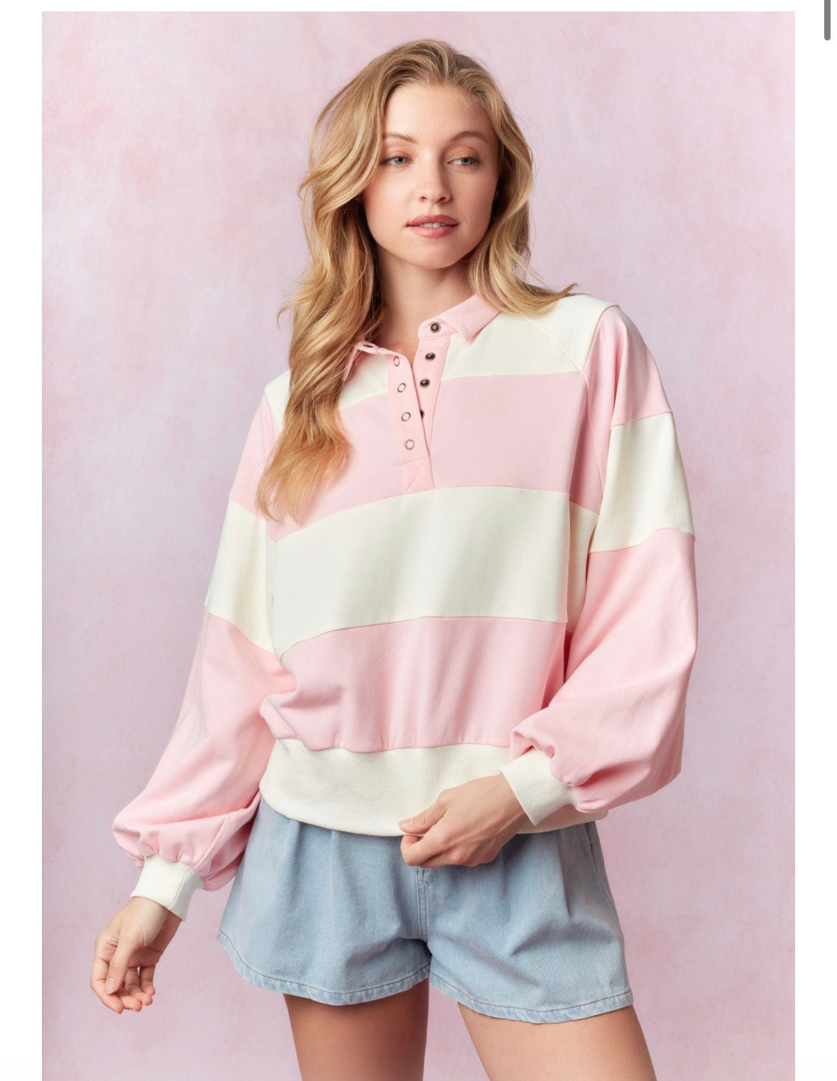 Button Down Pink Top