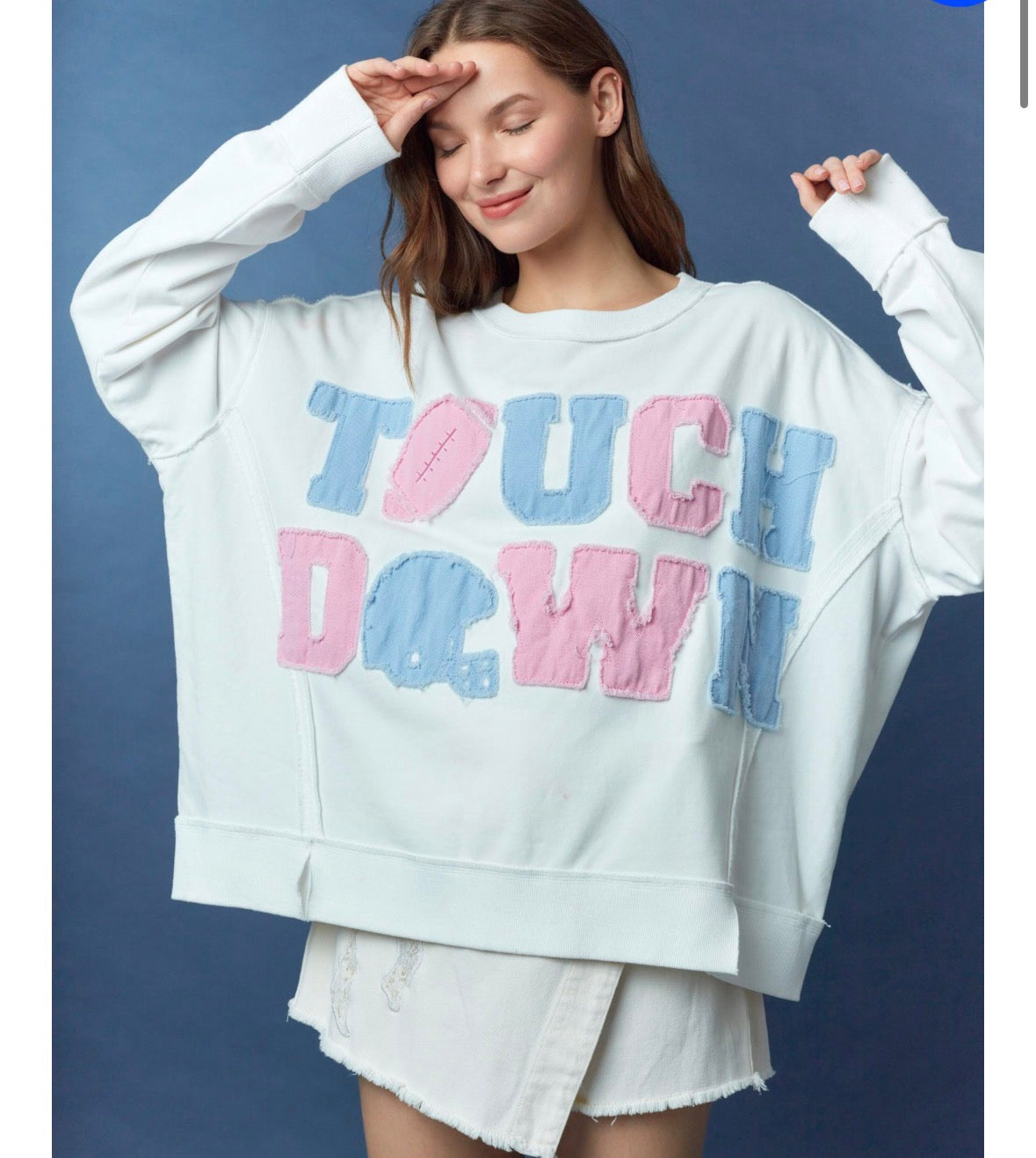 Touchdown Oversized Top
