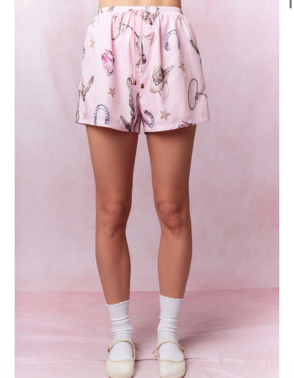 Pink Cowboy Shorts