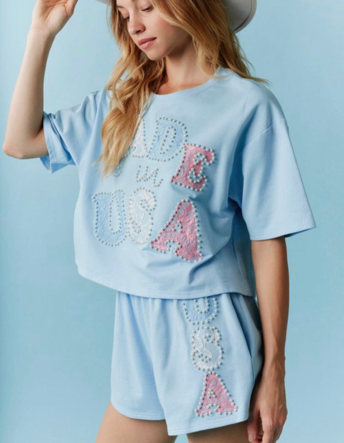 Blue USA Top Set of 6