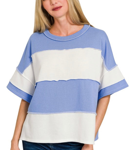 Blue Stripe Top